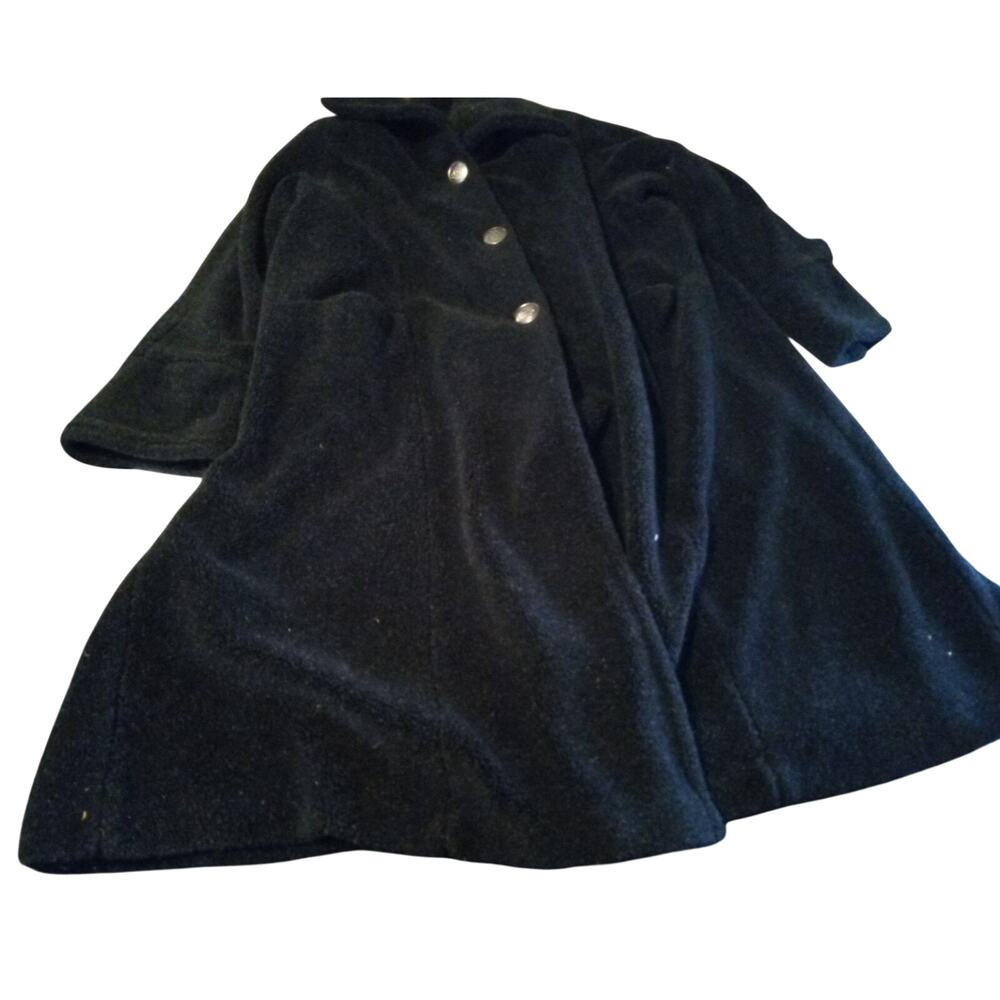 Sue Brett 3xl Black Three Button Long Coat (Size Is A Estimate)